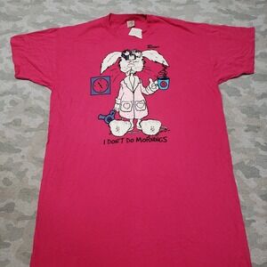 Vintage Cal Cru Shirt Womens One Size Fits Most Pink NWT Single Stitch Made USA